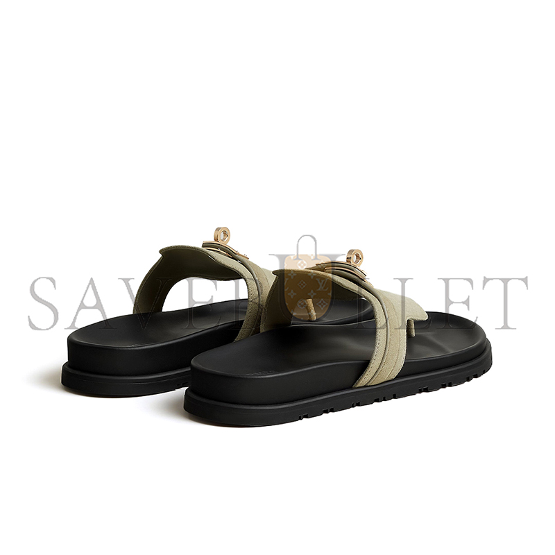 HERMES EMPIRE SANDAL VERT MOSAQUE